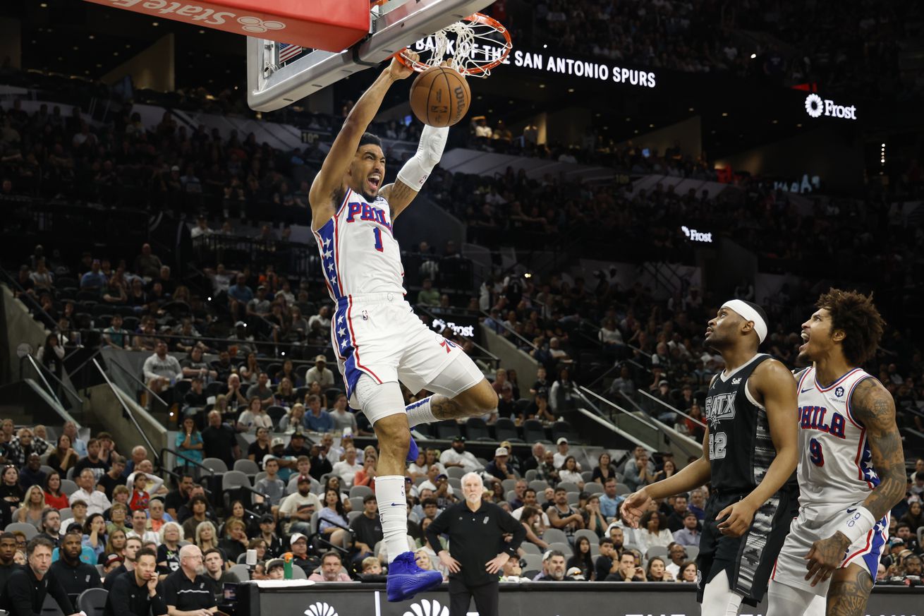 Philadelphia 76ers v San Antonio Spurs