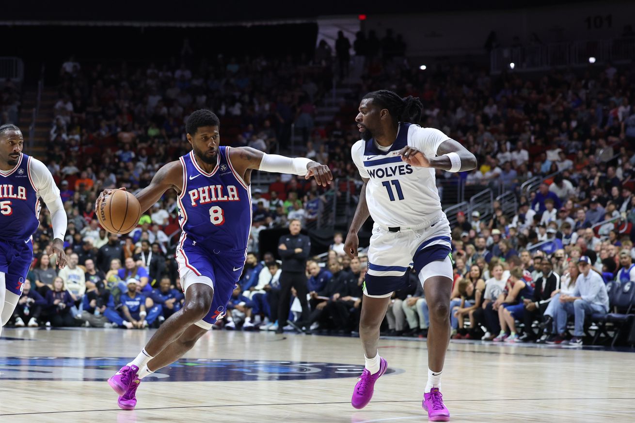 NBA: Preseason-Philadelphia 76ers at Minnesota Timberwolves