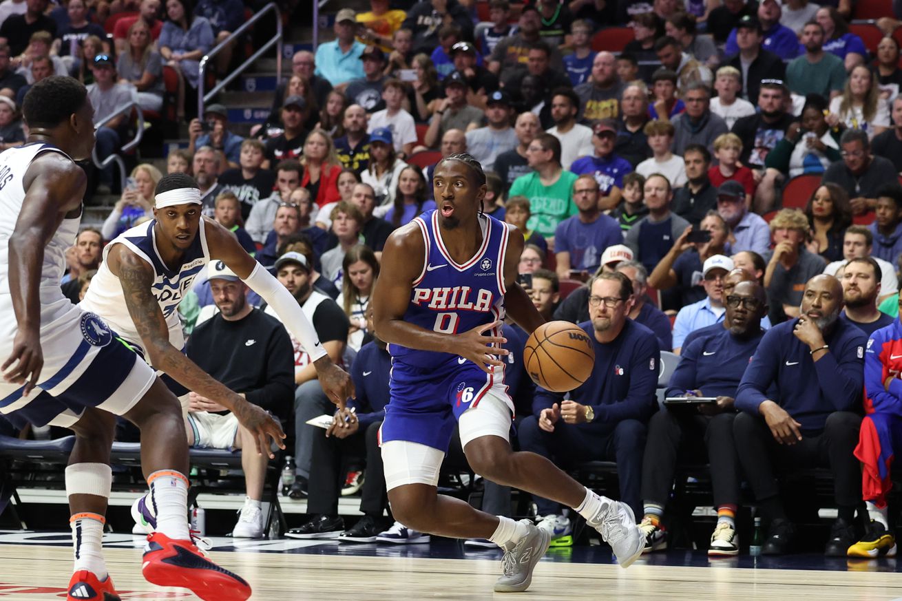 NBA: Preseason-Philadelphia 76ers at Minnesota Timberwolves