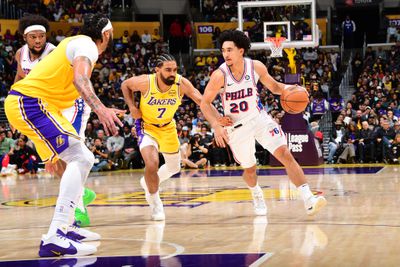 Philadelphia 76ers v Los Angeles Lakers